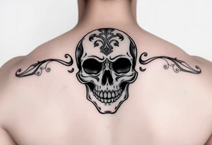 Mexican skull tattoo idea