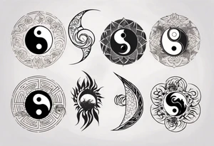 yin yang taoism tattoo idea