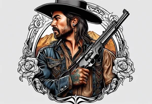 Western movie tattoo idea