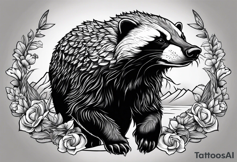 Mc honey badger tattoo idea