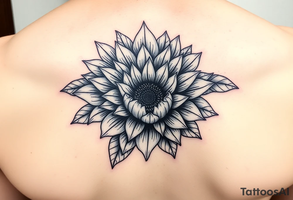Sunflower, peony, cherry blossom, lotus, Delilah’s tattoo idea