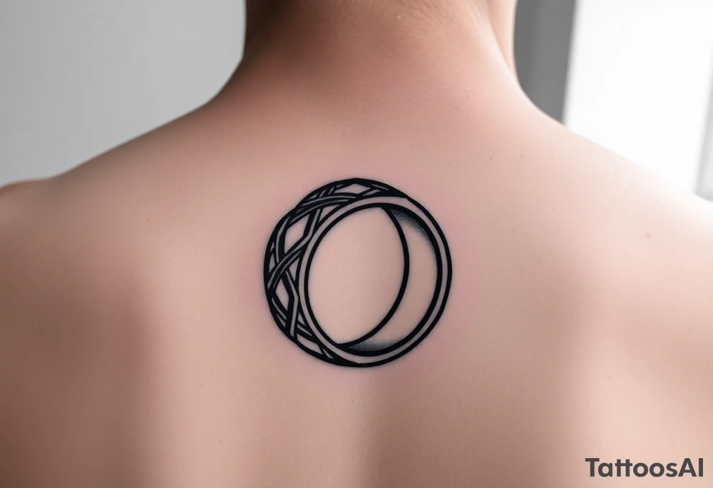 A marriage ring with a meaning of being one tattoo idea