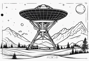 radio telescope tattoo idea