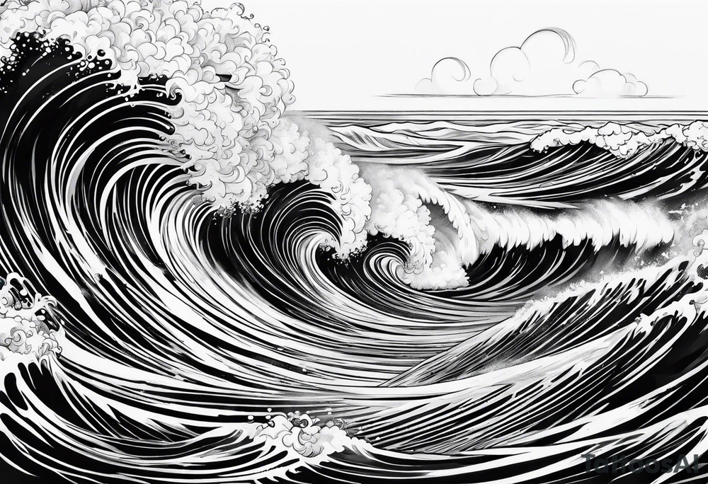 Waves tattoo idea