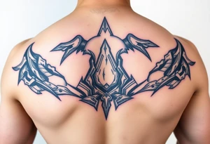 3d space that seems to be under the layer of skin tattoo idea