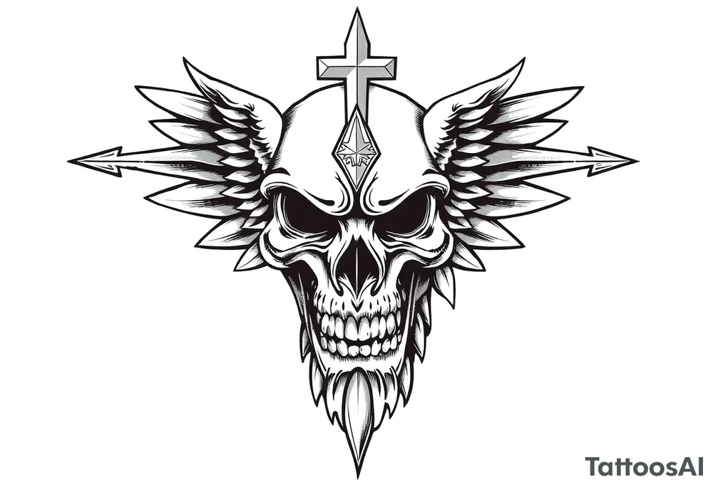 American heritage, with Christian traditions tattoo idea