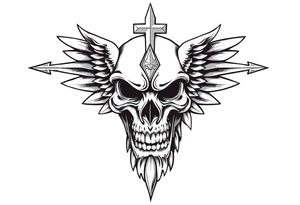 American heritage, with Christian traditions tattoo idea