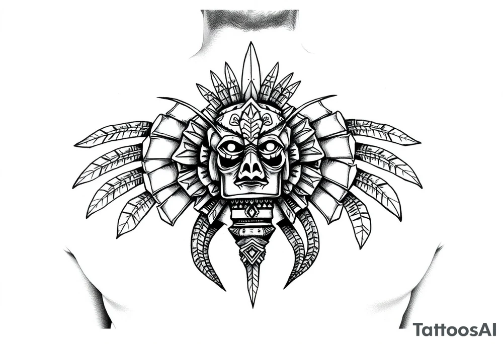 Pre-Columbian art tattoo idea