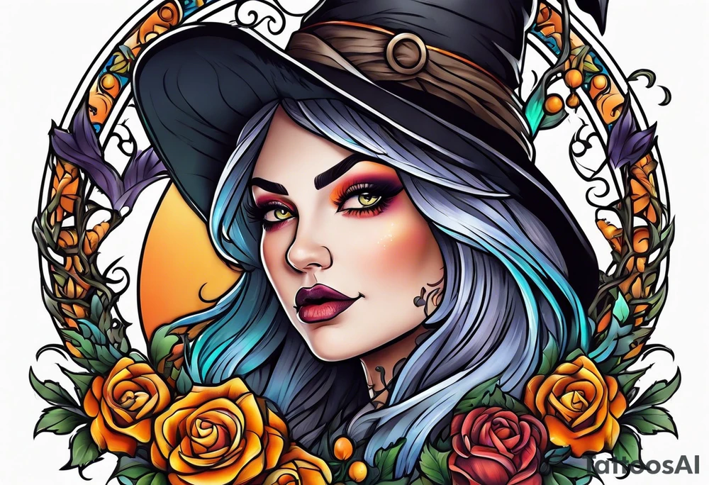 Witch tattoo idea