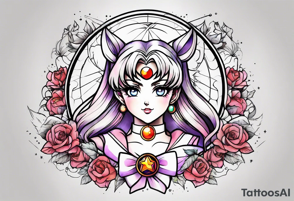 Need a tattoo sketch color on the forearm theme sailor moon more tattoo idea