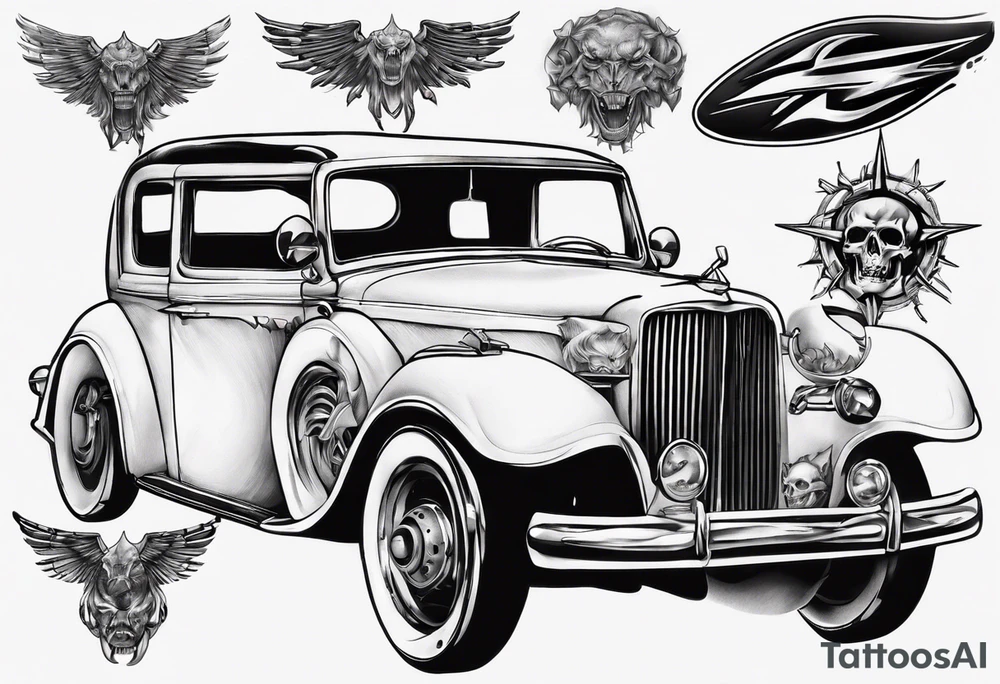 voiture tattoo idea