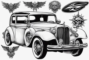 voiture tattoo idea
