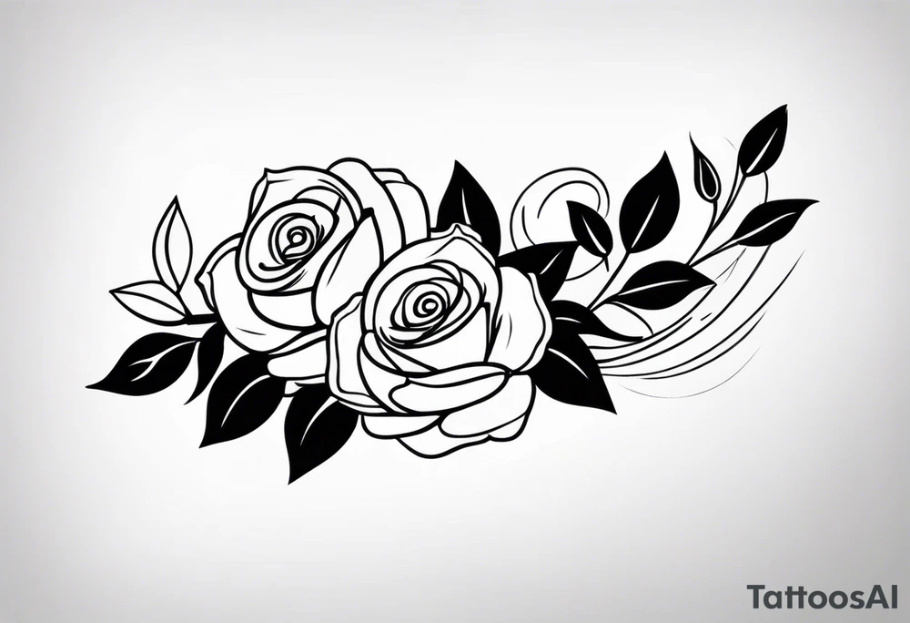 Arm tattoo with roses tattoo idea