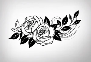 Arm tattoo with roses tattoo idea