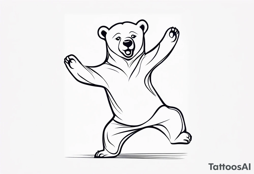 Dancing bear tattoo idea