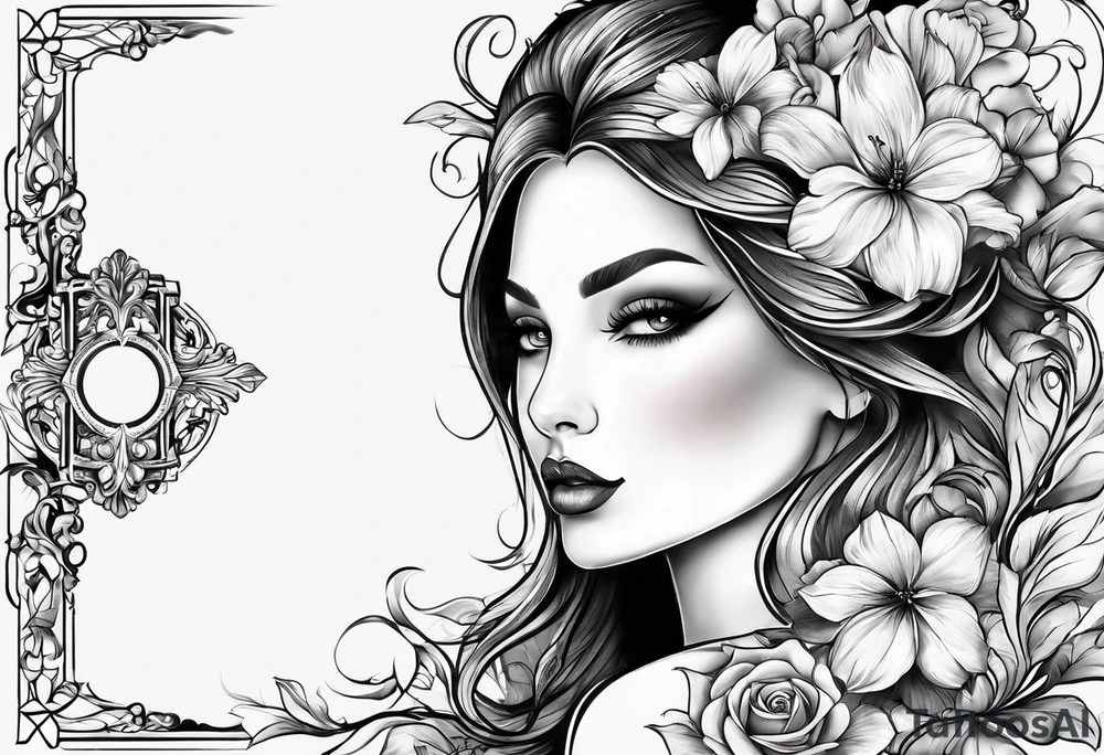 "it is what it is" with an arrow, flower and heart tattoo idea