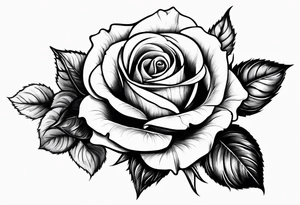 A rose without the leaves around it tattoo idea