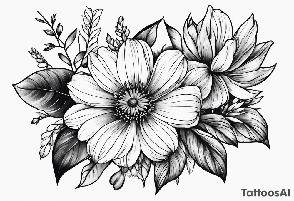 Wildflower, forearm tattoo idea
