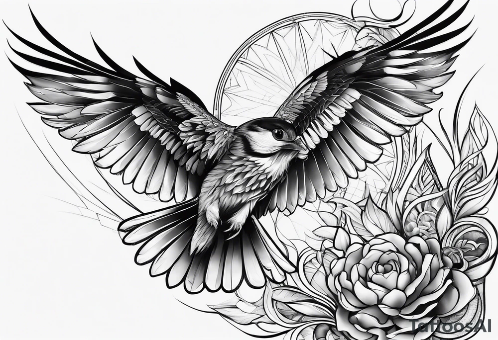 Geometri sfasata tattoo idea