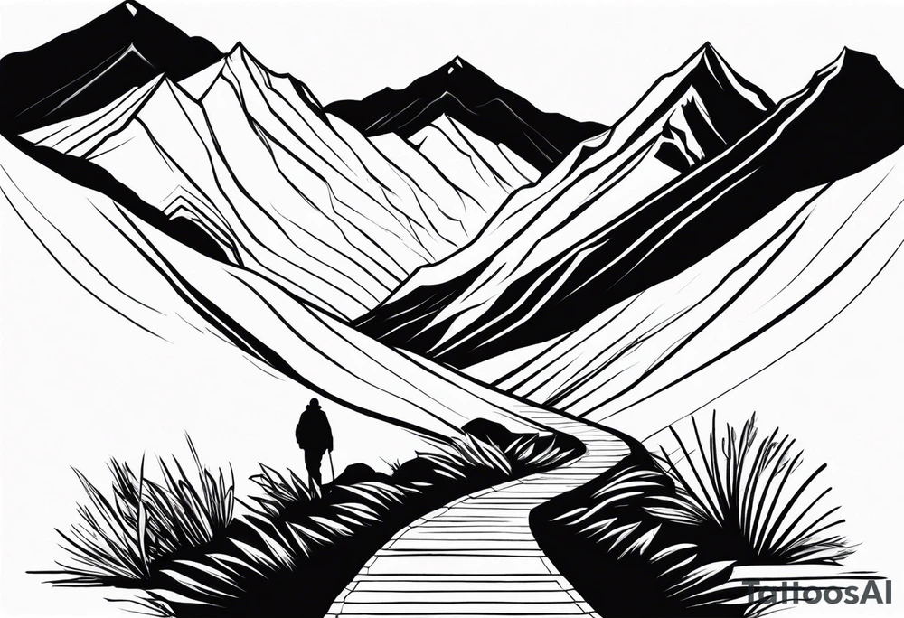 Mountain Path tattoo idea