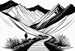 Mountain Path tattoo idea
