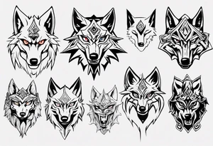 wolf head from zelda twilight princess tattoo idea