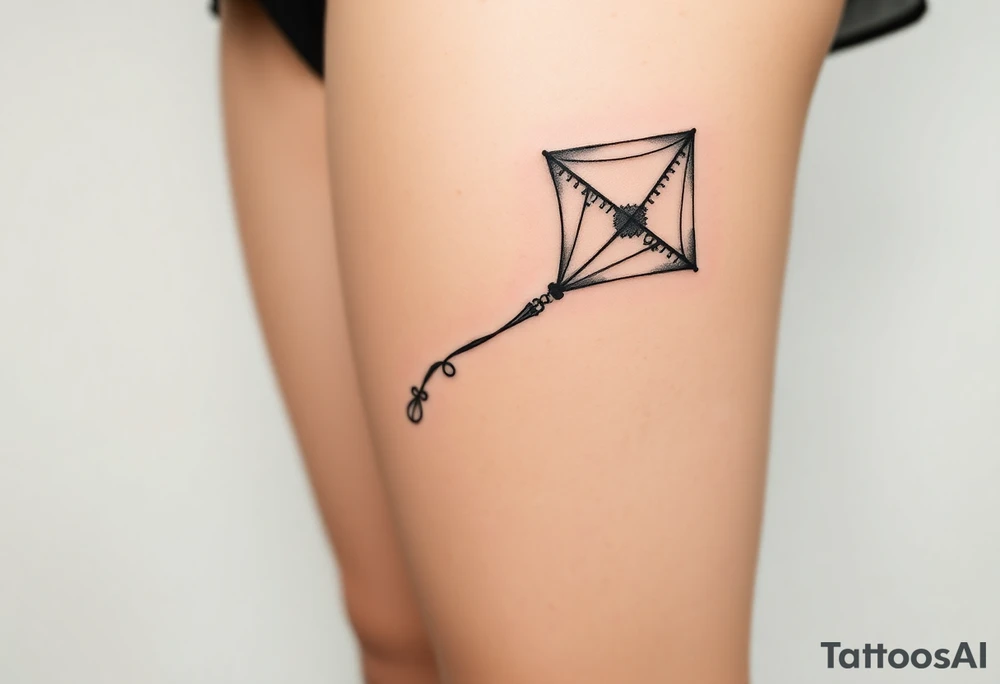 Alice in wonderland kite tattoo idea