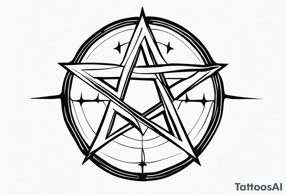 pentagram tattoo idea