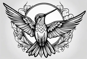 Hummingbird tattoo idea