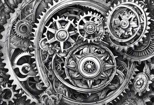 steam punk, Gears, Autism tattoo idea