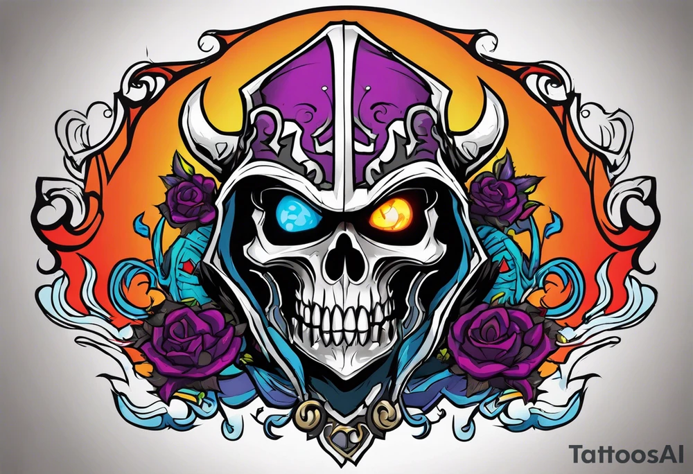 Death grom darksiders 2 game tattoo idea