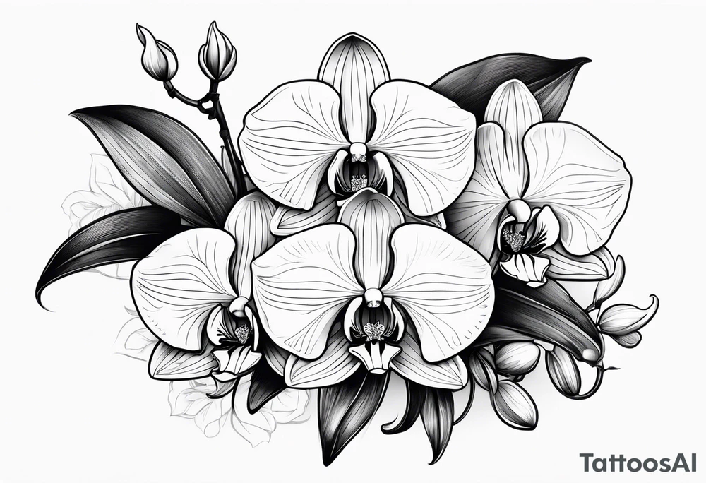 orchids tattoo idea
