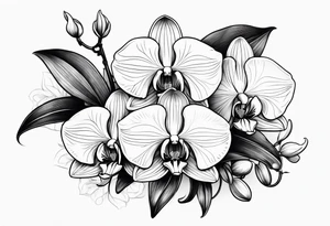 orchids tattoo idea