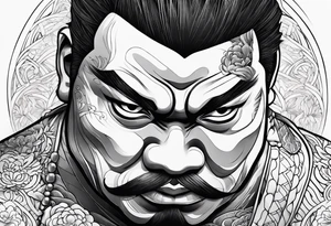 sumo wrestler tattoo idea