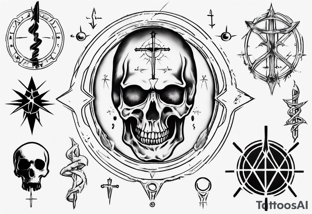 Combine science with Jesus, not satanic
Not skulls tattoo idea Combine science with Jesus, not satanic
Not skulls tattoo idea