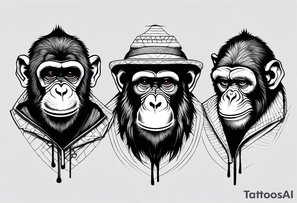 see no evil talk no evil hear no evil monkeys tattoo idea see no evil talk no evil hear no evil monkeys tattoo idea