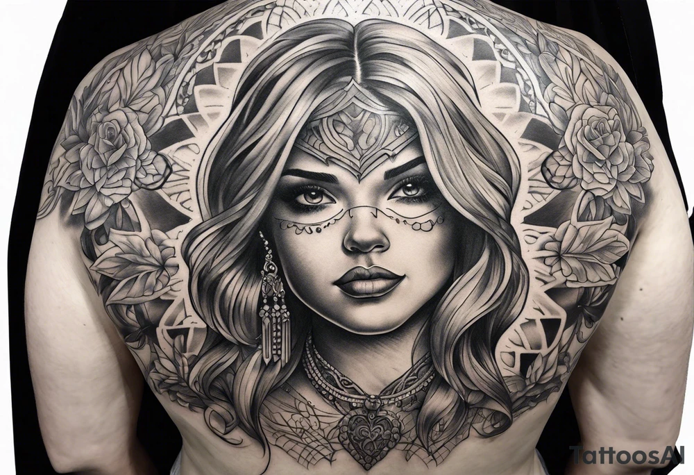 Mcbride family back piece tattoo idea