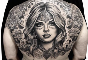 Mcbride family back piece tattoo idea