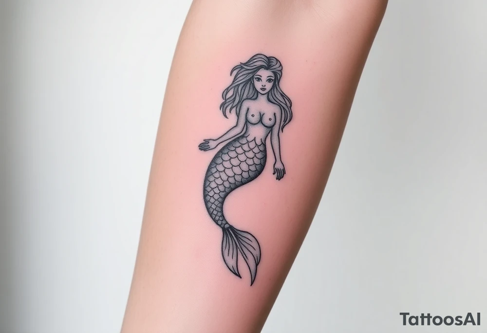 mermaid tattoo tattoo idea