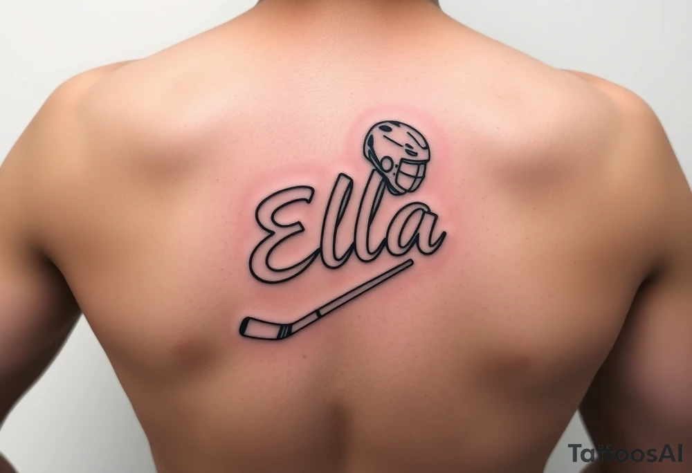 Ella hockey tattoo idea