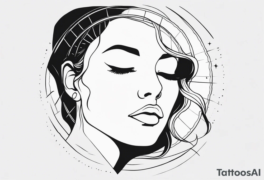 staring at the sun tattoo idea