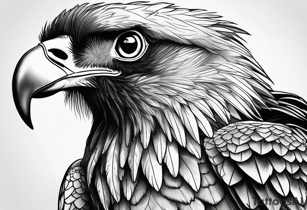 Bearded vulture tattoo idea