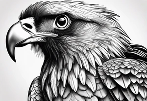 Bearded vulture tattoo idea