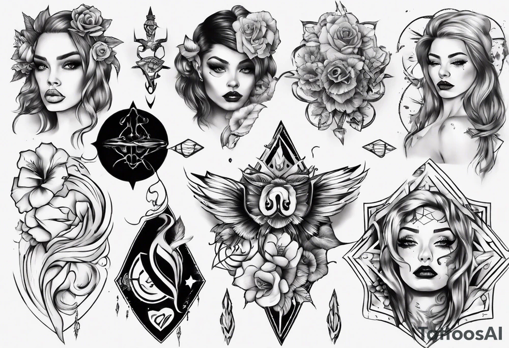 Female tattoo idea