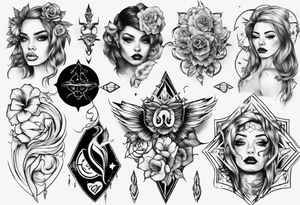 Female tattoo idea
