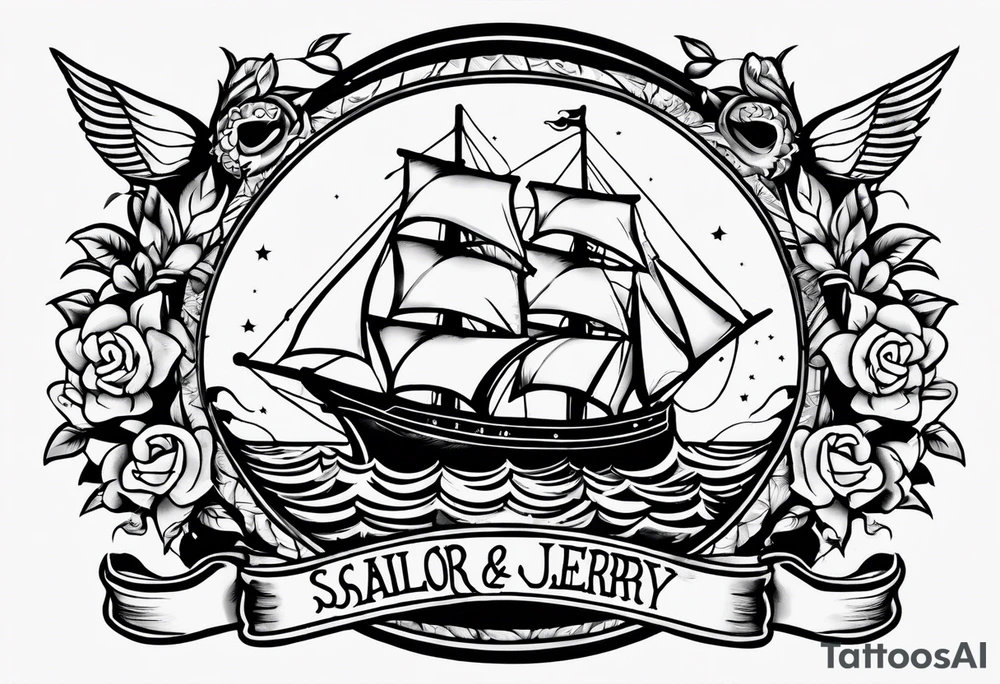 Sailor Jerry shoulder tatto tattoo idea