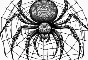 spider stanced tattoo idea