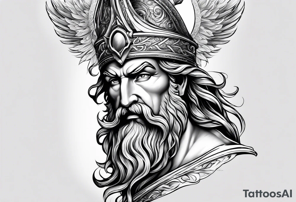 Poseidon mit umhang tattoo idea