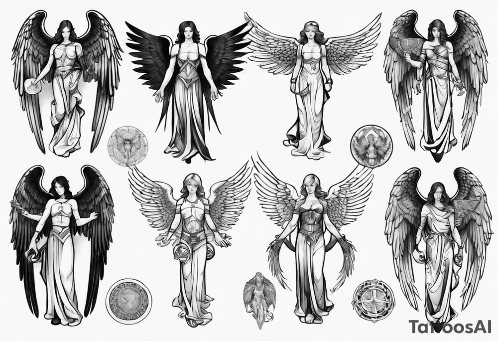 Archangel tattoo idea