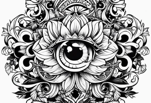Baum mit langen Wurzeln tattoo idea